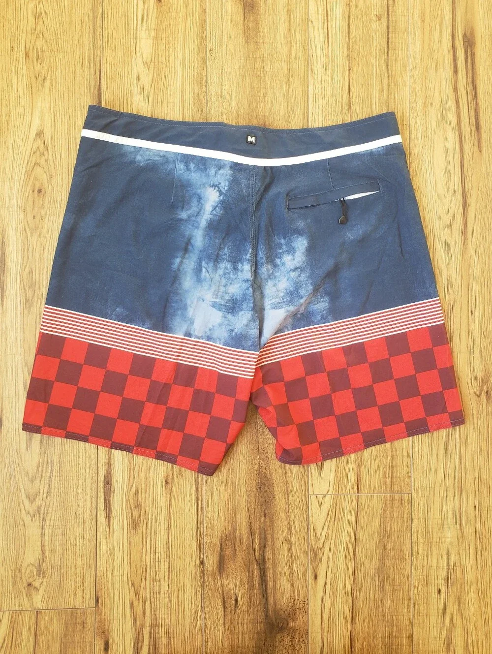 Mah Mahi Men's Multi Pattern Board Shorts Swim Trunks Size 38